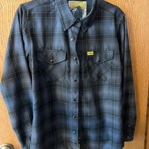TWO DIXXON Plaid Casual Button Down Shirt
